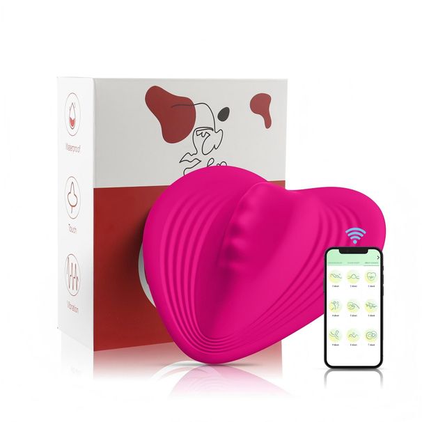 Charging APP Wireless Remote Control Vibration Massage Device Heart Shaped Invisible Wearable Jumping Egg Sex Toys Adult Products_voghion.com