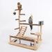 Pepper Wood Parrot Platform, Parrot Climbing Net, Climbing Training Station, Climbing Ladder, Swing Bird Toy Suspension Bridge_voghion.com