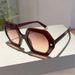 KAMMPT Oversized Men Sungl Fashion Hexagon Frame Gradient Shades Eyewear Women 2023 Trendy Ins Popular Brand Sun_voghion.com