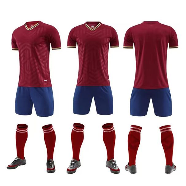 Maillots d'entraînement de compétition de vêtements pour hommes, uniformes de football d'équipe imprimés pour hommes, adultes et enfants en été_voghion.com