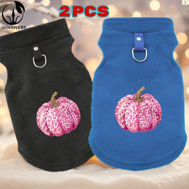 Felpe con cappuccio in stile Halloween a forma di canguro, 2 pezzi, mantengono il tuo animale domestico al caldo in autunno e inverno. Include una tasca posteriore, ideale per passeggiate e avventure._voghion.com