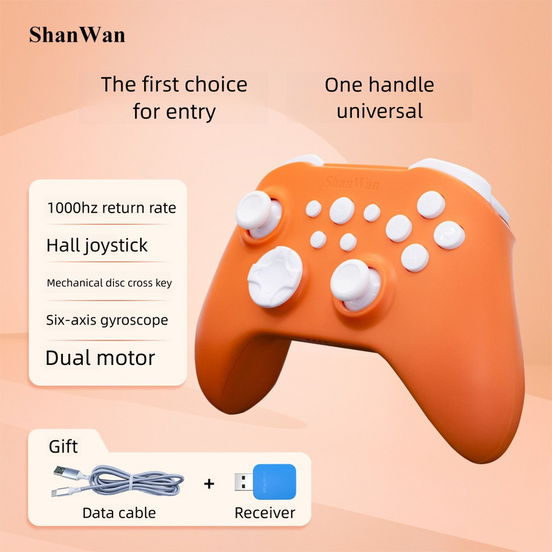 Shanwan Second Generation Q34 Three-Mode Multi-Platform Wireless Bluetooth Game Controller 1000Hz Hall Joystick With_voghion.com