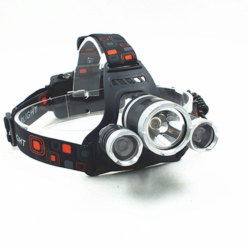 Faro de avión T6, luz de pesca nocturna impermeable, faro exterior, faro de carga de 3 led, faro de luz fuerte de inducción_voghion.com