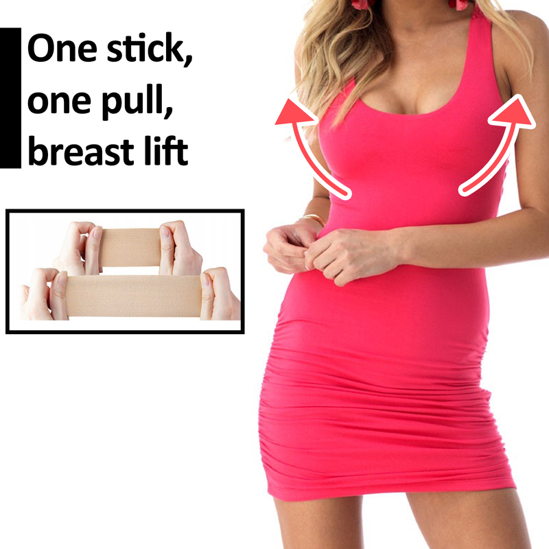 sagging,  prevents expands and gathers the chest, invisible chest lift patch elastic fabric tape_voghion.com