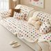 Plüsch-Sofabezug mit Polka-Dots – Rutschfester, unregelmäßig geformter Sofabezug, weiche Winterdekoration für Ecksofas, Zweisitzer und Einzelsofas_voghion.com
