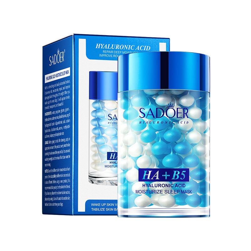 All English SADOER Hyaluronic Acid B5 Moisturizing Repairing Sleep Skin Rejuvenating And Applying Facial Mask_voghion.com
