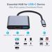 3-in-1 C Hub 100W Power 4K HDMI-compatibel voor Book Surface Chrome Steam Deck Stable 3.0 USB HUB-adapter_voghion.com