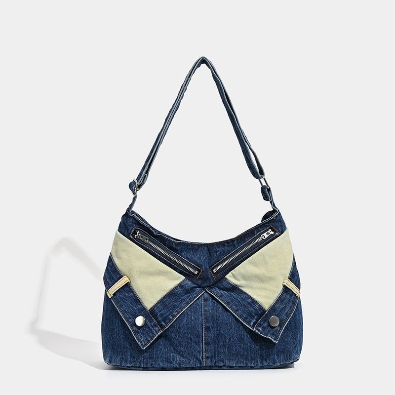 Borsa a tracolla multifunzionale da donna in denim di alta qualità, modello New Tide 2025_voghion.com