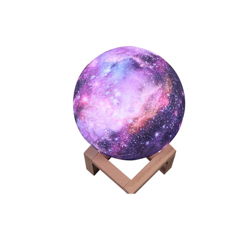 3D Printing Galaxy Moon Lamp Moon Night Light Kids Night Light 16 Color Change Touch and Remote Control Galaxy Light As a Gift_voghion.com