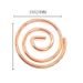 Geometric shape rose gold paper clip creative modeling curved round paper clip office good stationery_voghion.com