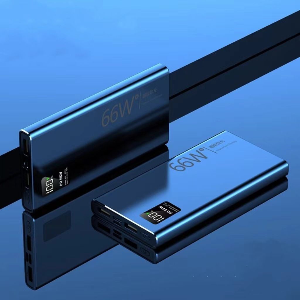 Powerbank z szybkim ładowaniem PD o pojemności 20000 mAh i mocy 66 W, przenośny akumulator zewnętrzny z dwoma wyjściami USB, superszybkie ładowanie iPhone'a, Samsunga, iPada i innych urządzeń_voghion.com