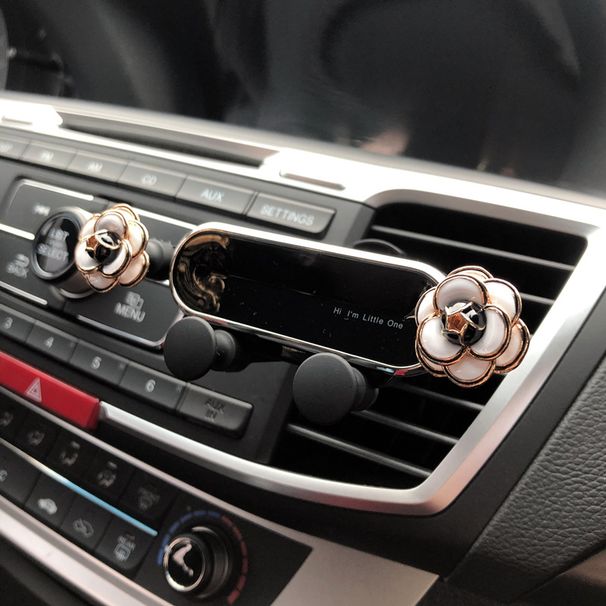 Soporte para teléfono móvil de coche, salida de aire universal multifuncional, hebilla con sensor de gravedad, soporte de navegación fijo_voghion.com