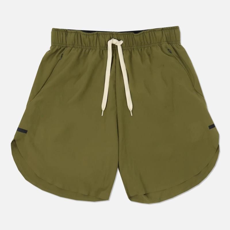 Snel drogende trainingsshorts voor heren - hardloopshorts voor in de sportschool en op het strand met mesh voering (basketbalsquat-vriendelijk, elastische taille, 7 inch binnenbeenlengte, diverse kleuren)_voghion.com