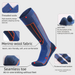 Herbst Winter Erwachsene Overknee Wandersocken Outdoor Lange Schlauch Merinowolle Verdicktes Frottee Warme Kinder Skisocken_voghion.com
