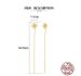 925 Sterling Zilveren Bloem Klaver Dangle Drop Pull Through Threader Oorbellen TH6_voghion.com