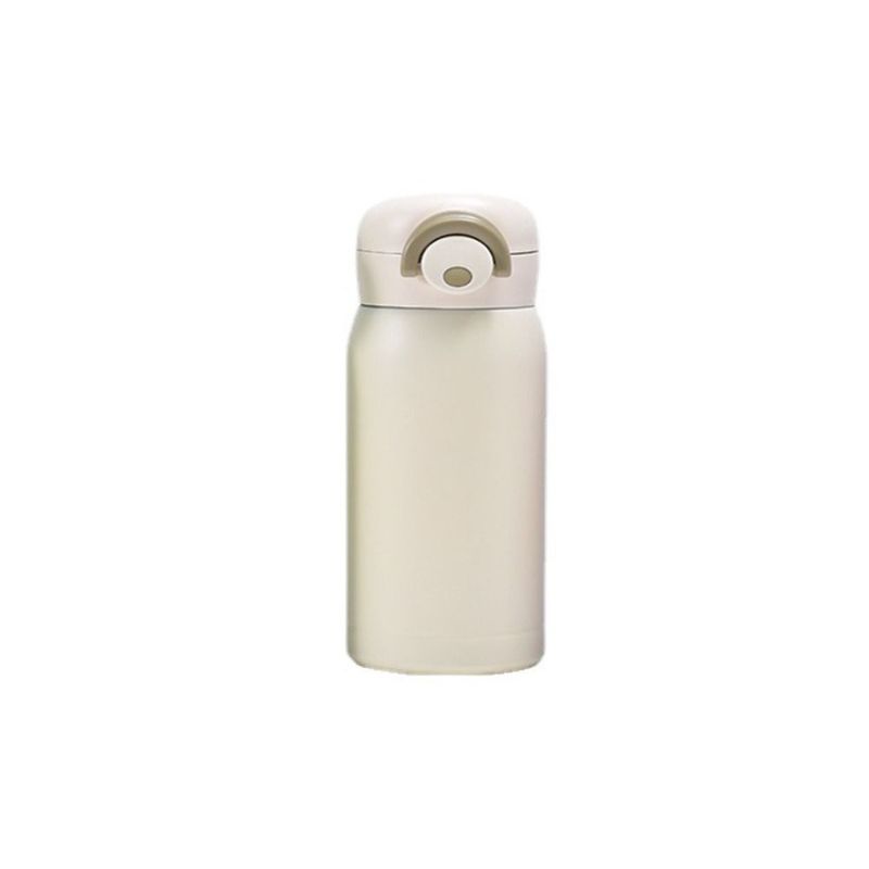 304 Stainless Steel Mini Thermos Cup Portable Small Capacity Pop-up Lock Mug 220/320ml Vacuum Flask Gift_voghion.com