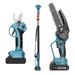DaVKing Electric High Branch Shears High Branch Saw Set Handheld Lithium Cordless Retractable High Altitude Saw High Altitude Shears_voghion.com