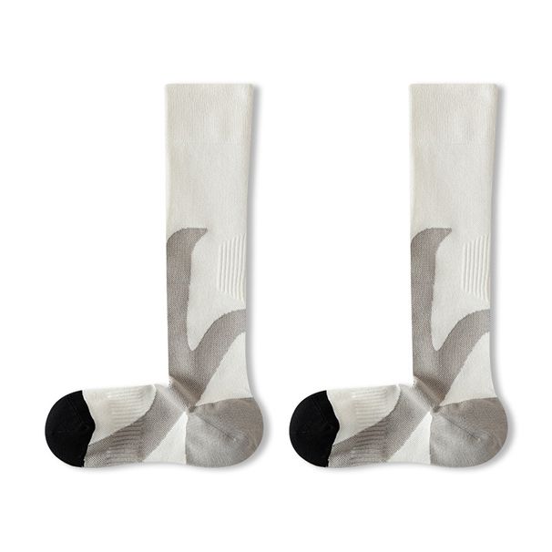 Kadınlar için Profesyonel Koşu Sporları Uzun Tüp Kayak Zayıflama Bacak Badminton Atlama İpi Yoga Kompresyon Baldır Çorapları_voghion.com