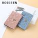Boiseen new women's card bag version embossed multi-card slot accordion coin purse small buckle wallet wholesale_voghion.com