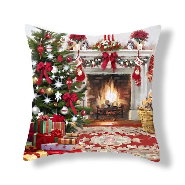 Pillows, cushions, living room, bedside sofas, pillowcases, polyester peach skin velvet, Christmas sofas, popular home_voghion.com