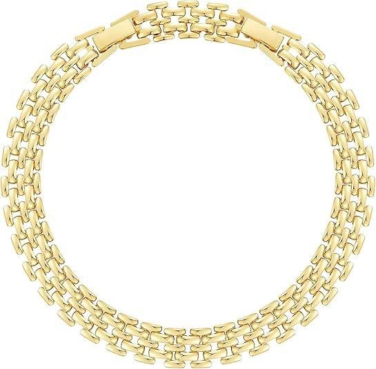 Fashion New Cuban Silver-Plated Exaggerated Versatile Thick Chain Anklet Wide Beach Foot Jewelry_voghion.com