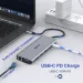 MOKiN USB C Hub Docking Station Multiport With HDMI 4K, DP, 100W PD, SD/TF, RJ45 For MacBook Air/Pro, IPad M1/M2, Thunderbolt_voghion.com