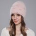 Bonnet tricoté pour enfants, chapeau d'hiver chaud en laine à la mode, polyvalent pour dames_voghion.com