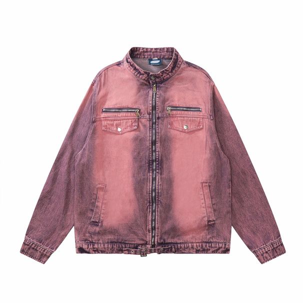 China-Chic High Street Washed Used Denim Coat Men's Spring and Autumn Hiphop American Jacket Loose Couple_voghion.com