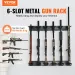 VEVOR Gun Rack, supporto da parete per fucili da interno, supporto verticale per fucili da caccia e fucili a 6 slot, supporto da parete per fucili in metallo resistente da 180 libbre con supporto morbido_voghion.com