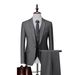 CT Men's Business Casual Set For Wedding Groom One Button Tuxedo Three-Piece Suit_voghion.com
