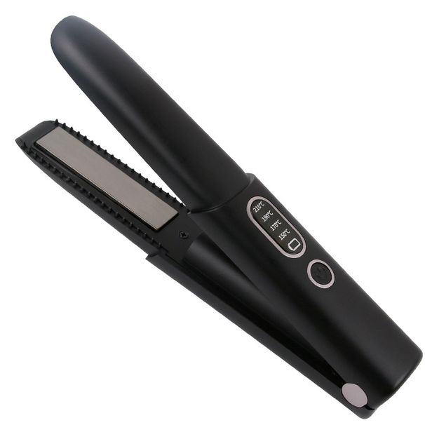 Electric Coil Splint Wireless Straight Hair Straightening Plate Clip Curling Iron Small Mini Portable European, American_voghion.com