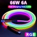 66W 6A RGB LED Fast Charging Cable USB-C To Glowing Type C Cord For Xiaomi 13T Pro/K60 Ultra Samsung S23/S24 IPhone 15_voghion.com