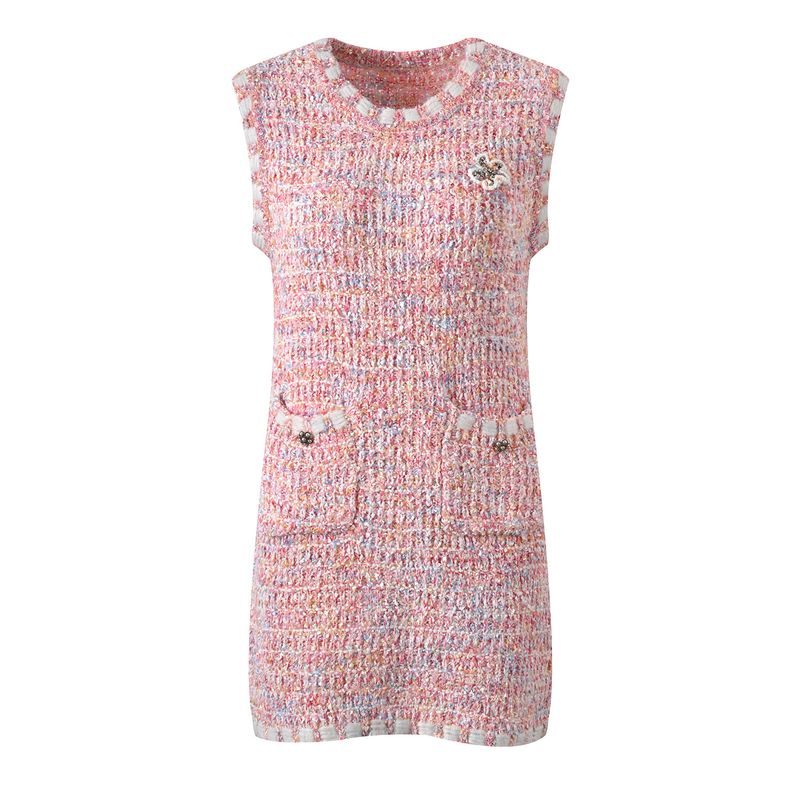 Vêtements pour femmes style français parfum style fille riche rose doux costume réducteur d'âge 2024 printemps et été nouveau costume deux pièces mature salé_voghion.com