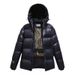 Giacca in cotone con cappuccio nero e oro – Piumino unisex adatto all'inverno, vestibilità ampia con isolamento più spesso, taglie dalla M alla 3XL_voghion.com
