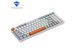 MACHENIKE K500 Wireless Mechanical Keyboard; Tri-mode PBT Key Cap; 20 RGB Lamp Effects; 94 Keycap 2500mAh Battery Red Switch RGB - White_voghion.com
