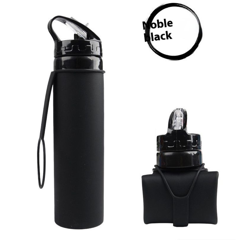 Copo dobrável de silicone portátil para viagem, caminhadas ao ar livre, ciclismo, fácil armazenamento, garrafa de água retrátil de grande capacidade_voghion.com