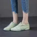 Leather Soft Summer White For Women Breathable Low Cut Comfortable Versatile Flat Bottom Non Slip Mesh Casual Board_voghion.com