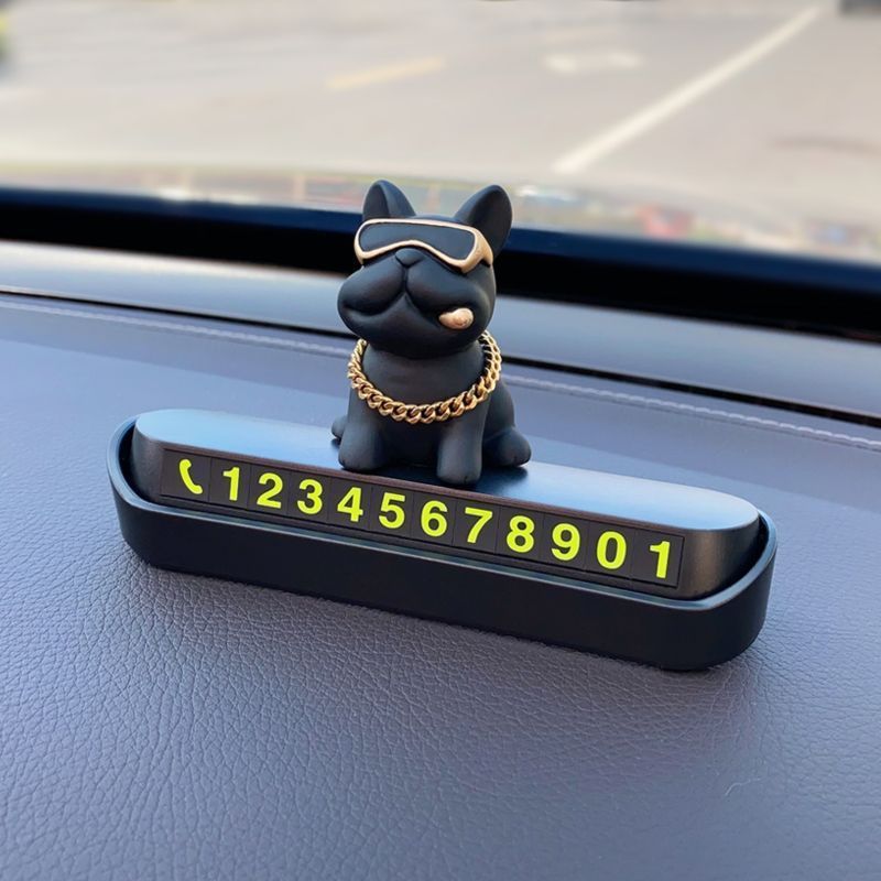 Creative Temporary Parking Plate, High-end Female Mounted Mobile Phone Number Holder, Car Transfer Card_voghion.com