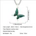 Temperatuurgevoelige en kleurveranderende vlinderhangerketting, roestvrijstalen ketting, eenvoudig en trendy accessoire voor dames_voghion.com