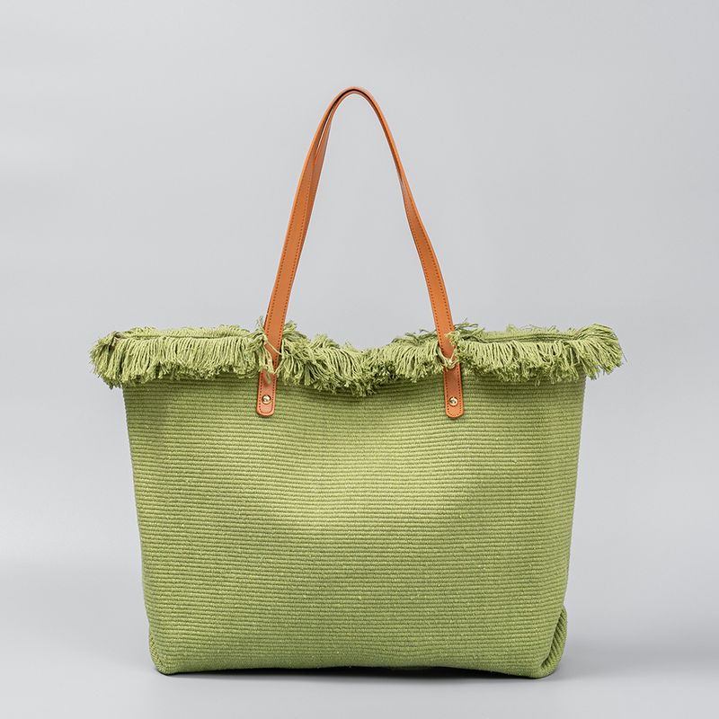 Foreign trade canvas tote bag niche high-end large bag women's bag 2023 new large-capacity commuter cross-border tote bag_voghion.com