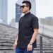 Large Size Men, Versatile For Business And Leisure, Multi-color Professional Wear, Loose Fit, Short Sleeved Shirt, Fat_voghion.com