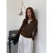 THE MIND Wool Contrasting Color Fake Two-piece Long-sleeved Knitted Sweater Women's 2025 Autumn And Winter Korean Version Simple Sweater_voghion.com