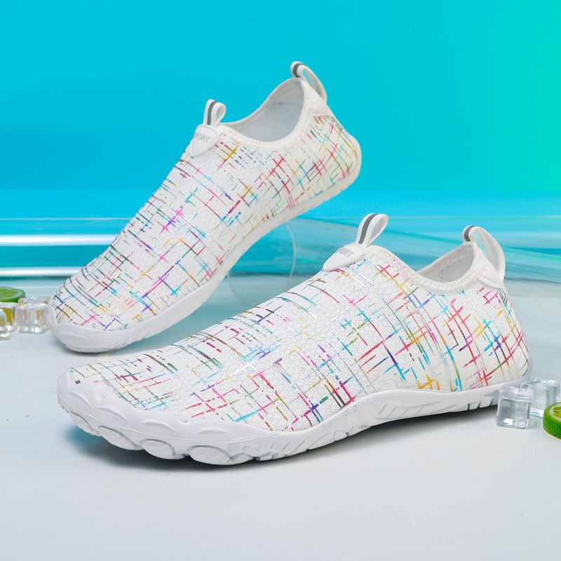 Zapatos acuáticos unisex de secado rápido para senderismo, natación y playa. Calcetines acuáticos antideslizantes con malla transpirable y entresuela de EVA (hombre/mujer)._voghion.com