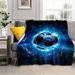 Nuova coperta leggera in flanella con stampa di calcio blu, adatta per divano letto e ufficio_voghion.com