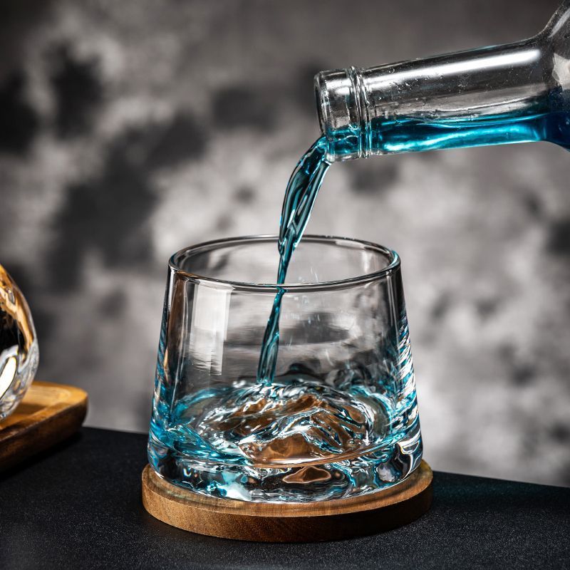 【 95% anmeldelsesrate 】 Ins Gravity Cocktail Fuji Ishockey Tykt Glas Isbjerg Whisky Udenlandsk Vinkop_voghion.com