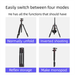 Multifunctional Tripod For Mirrorless And DSLR Cameras, Professional Portable Photography Live Streaming Stand With_voghion.com