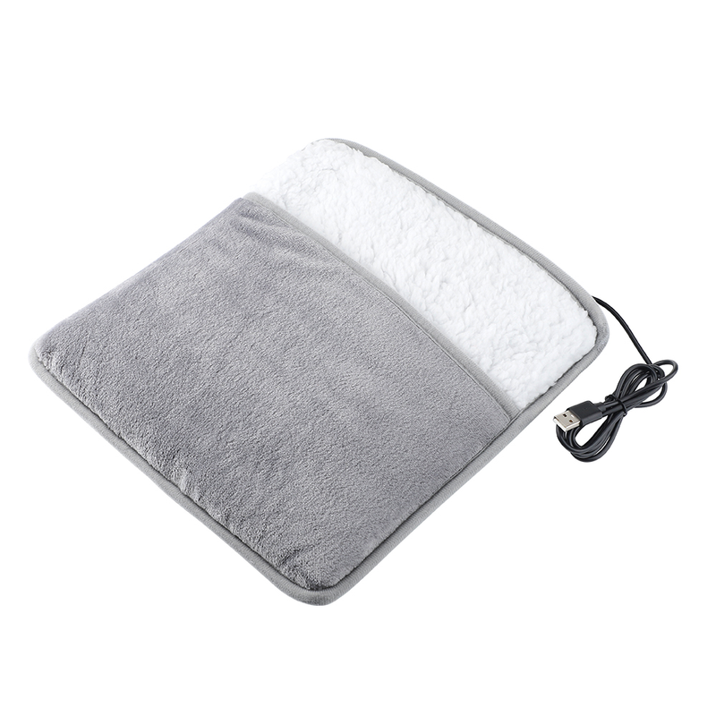 Cuscino riscaldante invernale per piedi elettrico Pantofole riscaldanti USB Riscaldatore scaldapiedi per uso domestico lavabile 30 cm Soft Plus_voghion.com