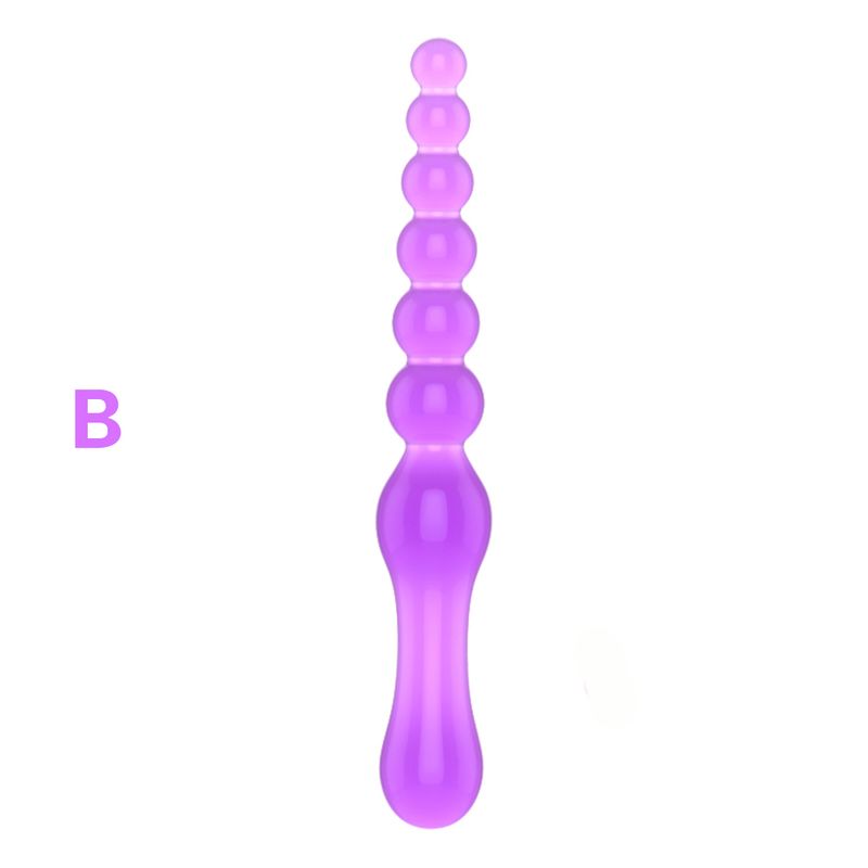Erotic Soft Yellow Dildo, Plug, Anal Balls, Adult Intimate Toys For Women And Men, Gay Sex Product_voghion.com