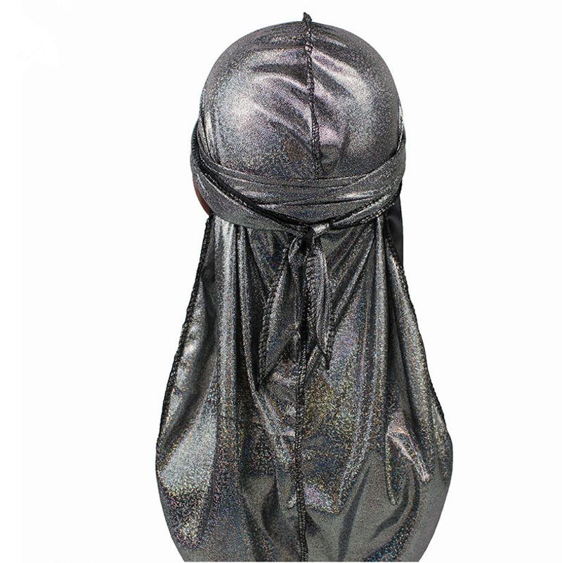 Men's Headwrap New Glitter Long Tail Pirate Hat Elastic Bandana Hat Chemotherapy Hat Hot Sale_voghion.com