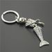 Mermaid Bone Skeleton Alternative Creative Halloween Keychain Keyring Pendant_voghion.com